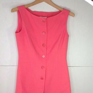 Vintage Pink Vest Skirt Set Florine Wachter Knit